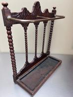 Paraplustandaard/rek - Hout, Koper, Zink - Of rek voor, Antiek en Kunst, Curiosa en Brocante