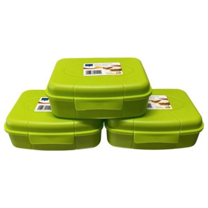 Broodtrommel Set – 3 Stuks – 3 Liter per Stuk – Groen, Huis en Inrichting, Keuken | Keukenbenodigdheden, Ophalen of Verzenden