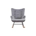 Aemely® Schommelstoel Steerne - Grijs Velvet, Blank Hout, Kinderen en Baby's, Ophalen of Verzenden, Nieuw, Stoel(en)
