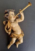 Beeldje - Südtirol Engel Putte ca. 17 cm - Hout, Antiek en Kunst