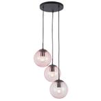 Retro hanglamp roze, Rifka, Nieuw, Ophalen of Verzenden, Glas, 75 cm of meer