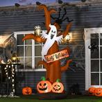 HOMCOM Opblaasbare Halloween boomspook met LED modules voor, Verzenden, Nieuw