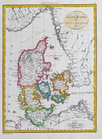 Europa, Kaart - Denemarken, Scandinavië, Denemarken, Zweden,, Boeken, Atlassen en Landkaarten, Nieuw