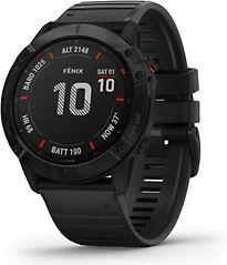 Garmin Fenix 6X Pro 51 mm zwart met een zwarte siliconen, Telecommunicatie, Mobiele telefoons | Toebehoren en Onderdelen, Gebruikt