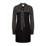AnnaRita N • zwarte jurk met witte polkadots • mt 40 (IT46), Maat 38/40 (M), Annarita N, Verzenden, Zwart