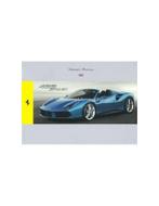 2015 FERRARI 488 SPIDER INSTRUCTIEBOEKJE ENGELS