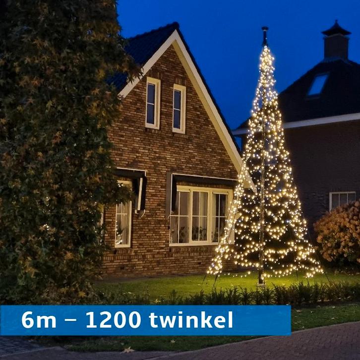 Fairybell 6 meter 1200 leds warm white TWINKEL, Diversen, Vlaggen en Wimpels, Nieuw