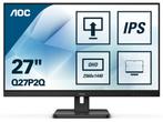 AOC Q27P2Q - Monitor - Quad HD 27 75 Hz - Zwart, Computers en Software, Monitoren, Verzenden, Zo goed als nieuw, Aoc