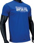Super Pro Dry Fit T-Shirt Stripes Blauw, Kleding | Heren, Sportkleding, Nieuw, Blauw, Ophalen of Verzenden, Maat 56/58 (XL)