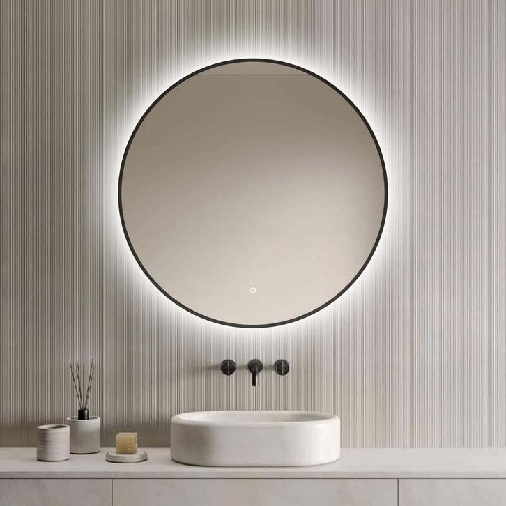 Loxa - Ronde Badkamerspiegel Ilona met Led 100cm, Huis en Inrichting, Woonaccessoires | Spiegels, Rond, Nieuw, Verzenden