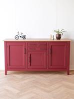Rood dressoir | eiken | modern | kast | Vavivo, Huis en Inrichting, Kasten | Dressoirs, Modern, kleurrijk, 150 tot 200 cm, Nieuw
