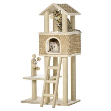 TRUUSK Krabpaal Grote Kattenboom 130cm, Met Kattenhol & Spee beschikbaar voor biedingen