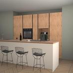 Kasjmier houten greeploze keuken Roseau 38804, Huis en Inrichting, Keuken | Complete keukens, Verzenden, Nieuw