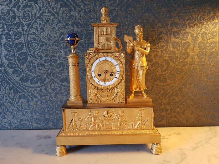 Klok - Brons - 1800-1850, Antiek en Kunst, Antiek | Klokken