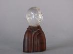 Buste of a Boy with Rock Crystal Head and Palisander Body -