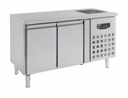 Koelwerkbank met spoelbak | 2 Deurs | (H)96x(B)151x(D)70cm, Zakelijke goederen, Horeca | Keukenapparatuur, Nieuw in verpakking