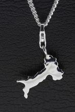 Zilveren Land Italië hanger en/of bedel, Sieraden, Tassen en Uiterlijk, Verzenden, Nieuw