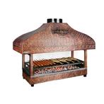 GGM Gastro | Koperen houtskoolgrill - 1000mm - met glas |, Verzenden, Nieuw, Effen, Kop(pen) en/of Schotel(s)