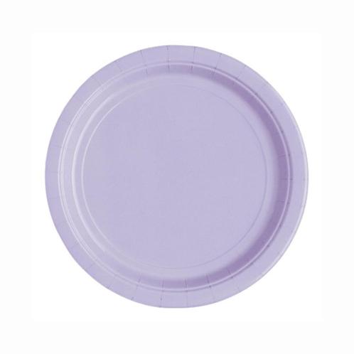 Lila Borden 18cm 20st, Hobby en Vrije tijd, Feestartikelen, Nieuw, Verzenden