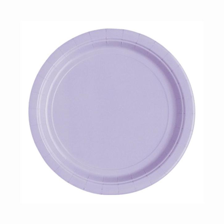 Lila Borden 18cm 20st, Hobby en Vrije tijd, Feestartikelen, Nieuw, Verzenden