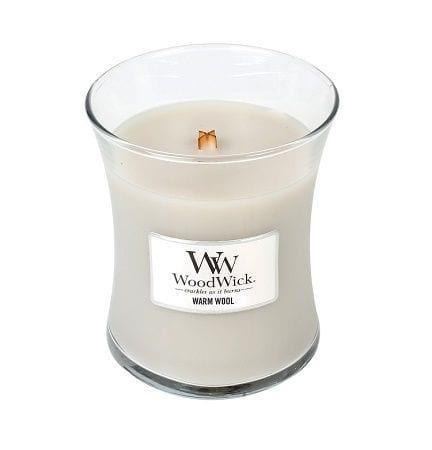WoodWick Warm wool medium, Huis en Inrichting, Woonaccessoires | Kandelaars en Kaarsen, Nieuw, Ophalen of Verzenden
