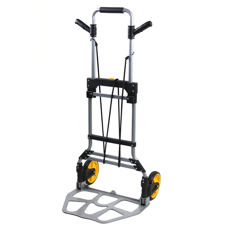 Opvouwbare steekwagen, lvm. 150 kg  -  Grijs  -  Aluminium, Zakelijke goederen, Kantoor en Winkelinrichting | Magazijn, Stelling en Opslag