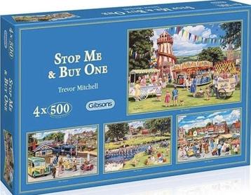 Grote Collectie Gibsons Puzzelboxen met 4x500 stukjes beschikbaar voor biedingen