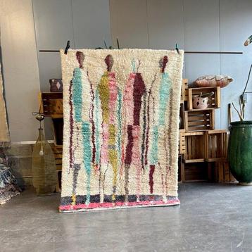 Handgemaakt Modern Marokkaans Wol Berber Tapijt – Abstracte beschikbaar voor biedingen
