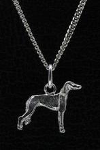 Zilveren Saluki ketting hanger - klein, Verzenden, Nieuw