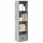 vidaXL Boekenkast 40x30x152 cm bewerkt hout betongrijs, Huis en Inrichting, Kasten | Boekenkasten, Minder dan 50 cm, Verzenden
