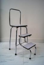 Keukentrapje - Hout, Metaal, formica