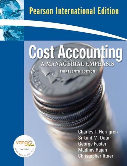 9780131355583 Cost Accounting | Tweedehands, Boeken, Schoolboeken, Gelezen, Verzenden