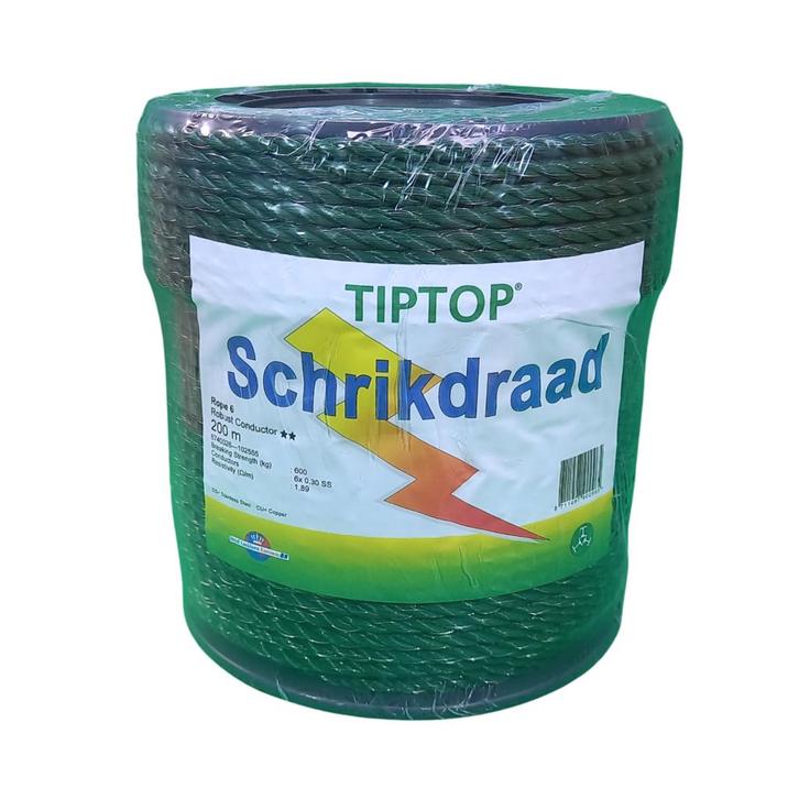 TipTop schrikdraad groen 200meter 6mm, Tuin en Terras, Gaas en Draad, Ophalen of Verzenden