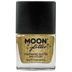 Moon Glitter Holographic Nail Polish Gold 14ml, Verzenden, Nieuw