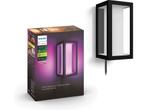 Philips Hue Impress muurlamp - wit en gekleurd licht - zwart, Huis en Inrichting, Lampen | Wandlampen, Verzenden, Zo goed als nieuw