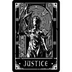 Small Tin Sign - Deadly Tarot - Justice, Ophalen of Verzenden, Nieuw