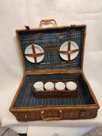 Picknickmand (20) - vintage uitgebreide rieten picknick mand