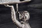 Side table WILDLIFE MONKEY 55cm silver - 44836, Huis en Inrichting, Tafels | Sidetables, Ophalen of Verzenden, Nieuw