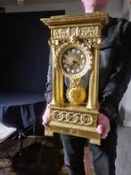 Portico klok Napoleon III - Verguld brons - ca. 1850, Antiek en Kunst, Antiek | Klokken