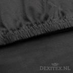 Queensbed Jersey hoeslaken - wit of antraciet, Verzenden, Nieuw, Wit, Overige typen