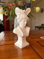 sculptuur, Handgemaakt vrouwelijke buste - 32 cm - Marmer, Antiek en Kunst