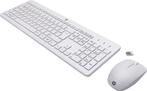 HP 230 - Draadloos Toetsenbord en Muis - Qwerty - Wit, Verzenden, Nieuw