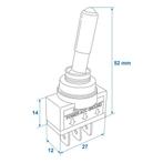 ProPlus LED tuimelschakelaar - 12 x 27 mm - 12V - Max. 20..., Ophalen of Verzenden, Nieuw