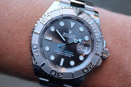 Horloge Rolex Yachtmaster 40MM 03/2025 als nieuw, Sieraden, Tassen en Uiterlijk, Horloges | Heren, Staal, Zo goed als nieuw, Staal