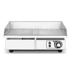 HCB Bakplaat - geribbeld - 55 cm - 230V - RVS, Verzenden, Nieuw in verpakking, Fornuis, Frituur en Grillen