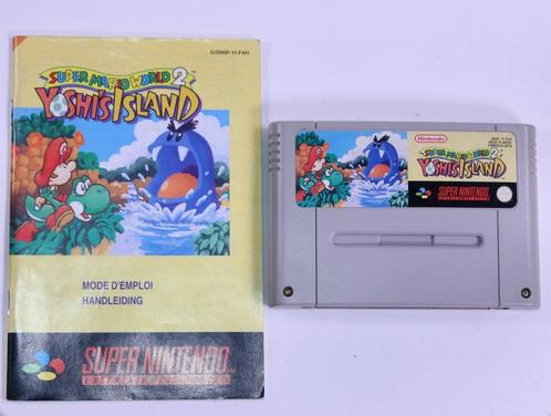 SNES - Super Mario World 2 - Yoshis Island, Spelcomputers en Games, Games | Nintendo Super NES, Ophalen of Verzenden