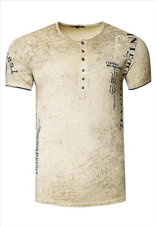 ≥ T-shirt - heren - Rusty Neal - Camel - 15243 — T-shirts — Marktplaats