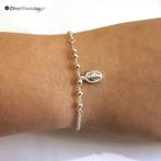 Zilveren rosario scapulier armbandje, Verzenden, Nieuw, Zilver