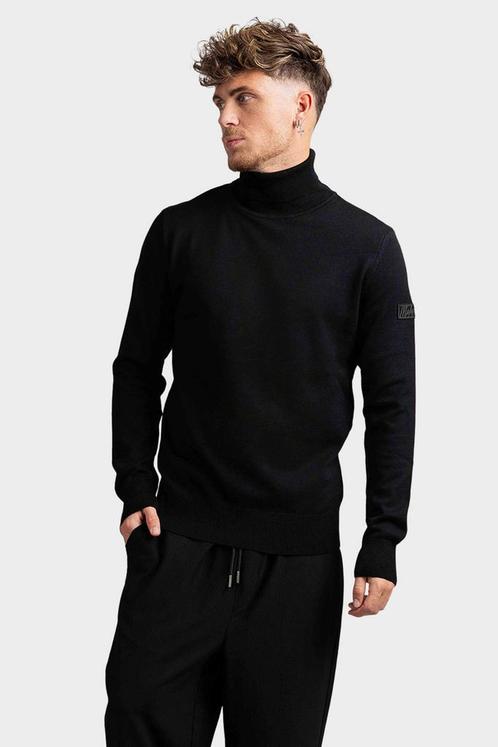 Malelions Turtleneck Sweater Heren Zwart, Kleding | Heren, Truien en Vesten, Zwart, Nieuw, Verzenden