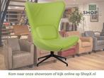 Leren draaifauteuil Soul - Toledo Lime (felgroen) -, Huis en Inrichting, Fauteuils, Bohemian, Modern, Scandinavisch, Nieuw, Ophalen of Verzenden
